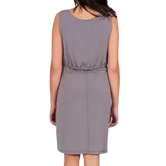 Indygena STOK Dress Sustainable Lenzing™ Jersey Knit Empire Waist Cinching Mauve - Picture 9 of 14